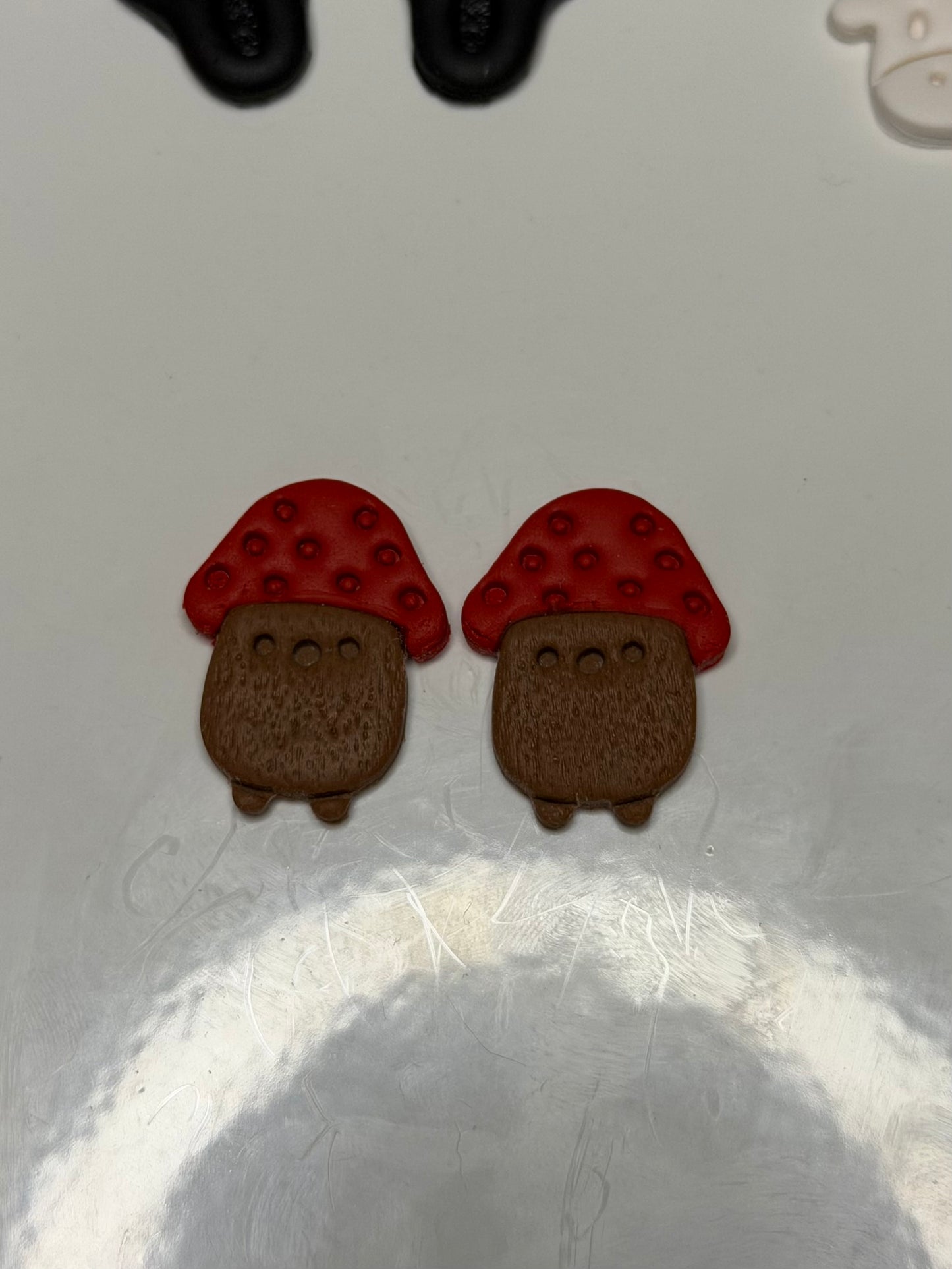 Mushroom people earrings