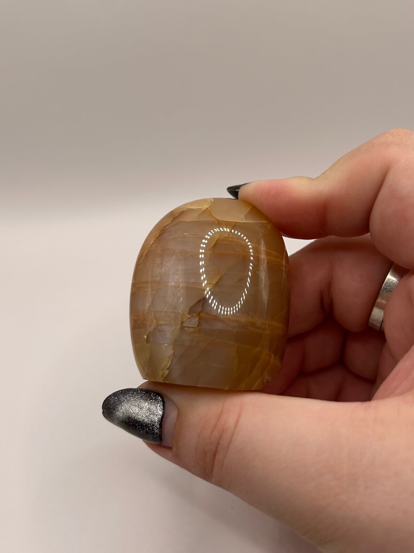 Peach moonstone freeform