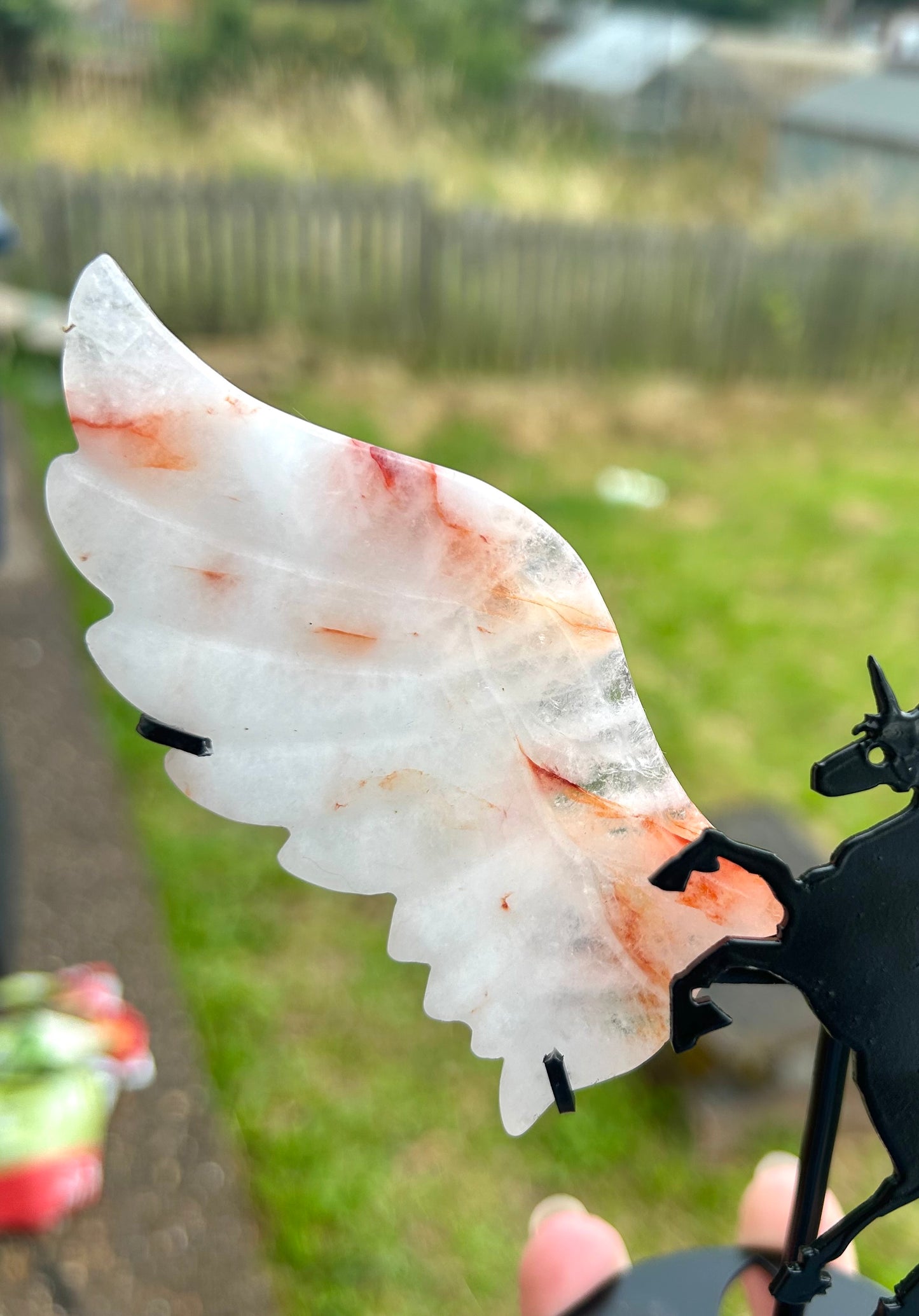 Fire quartz unicorn wings