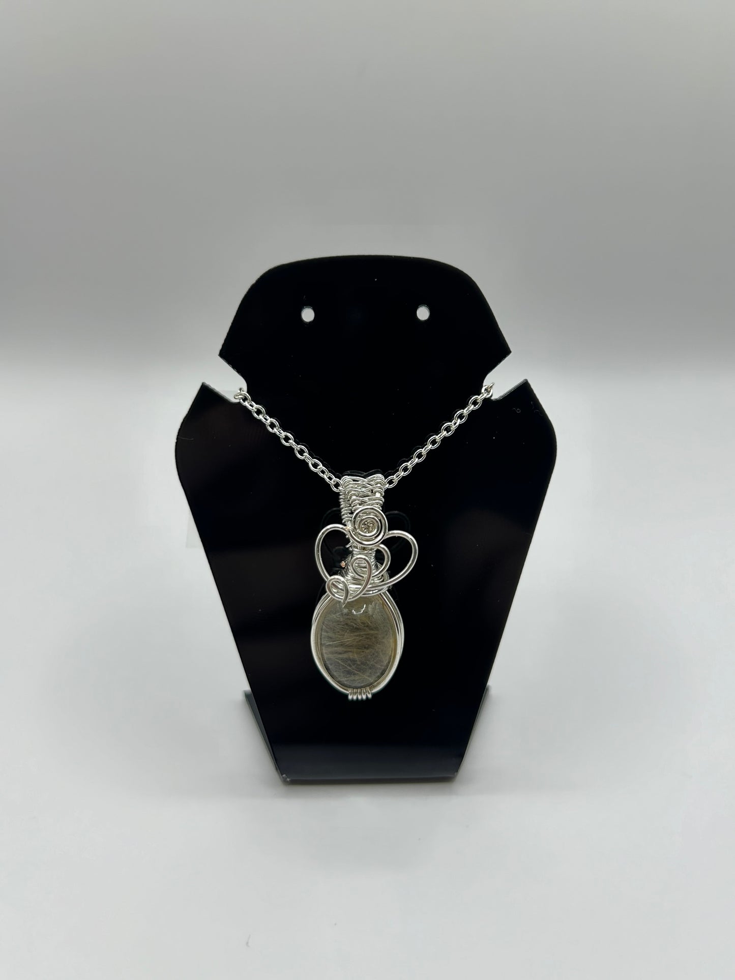 Golden rutile pendant