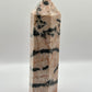 Pink zebra jasper tower