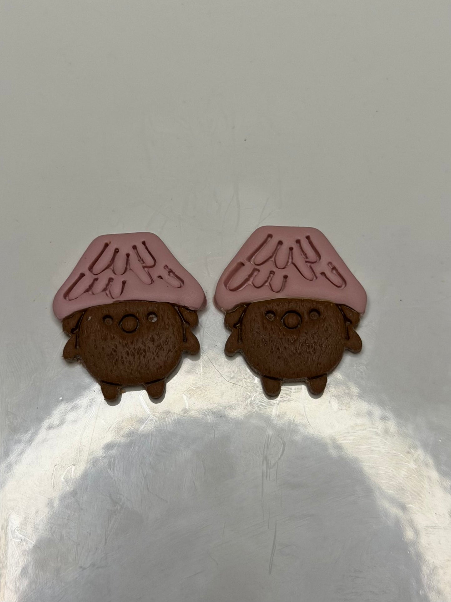 Mushroom people earrings