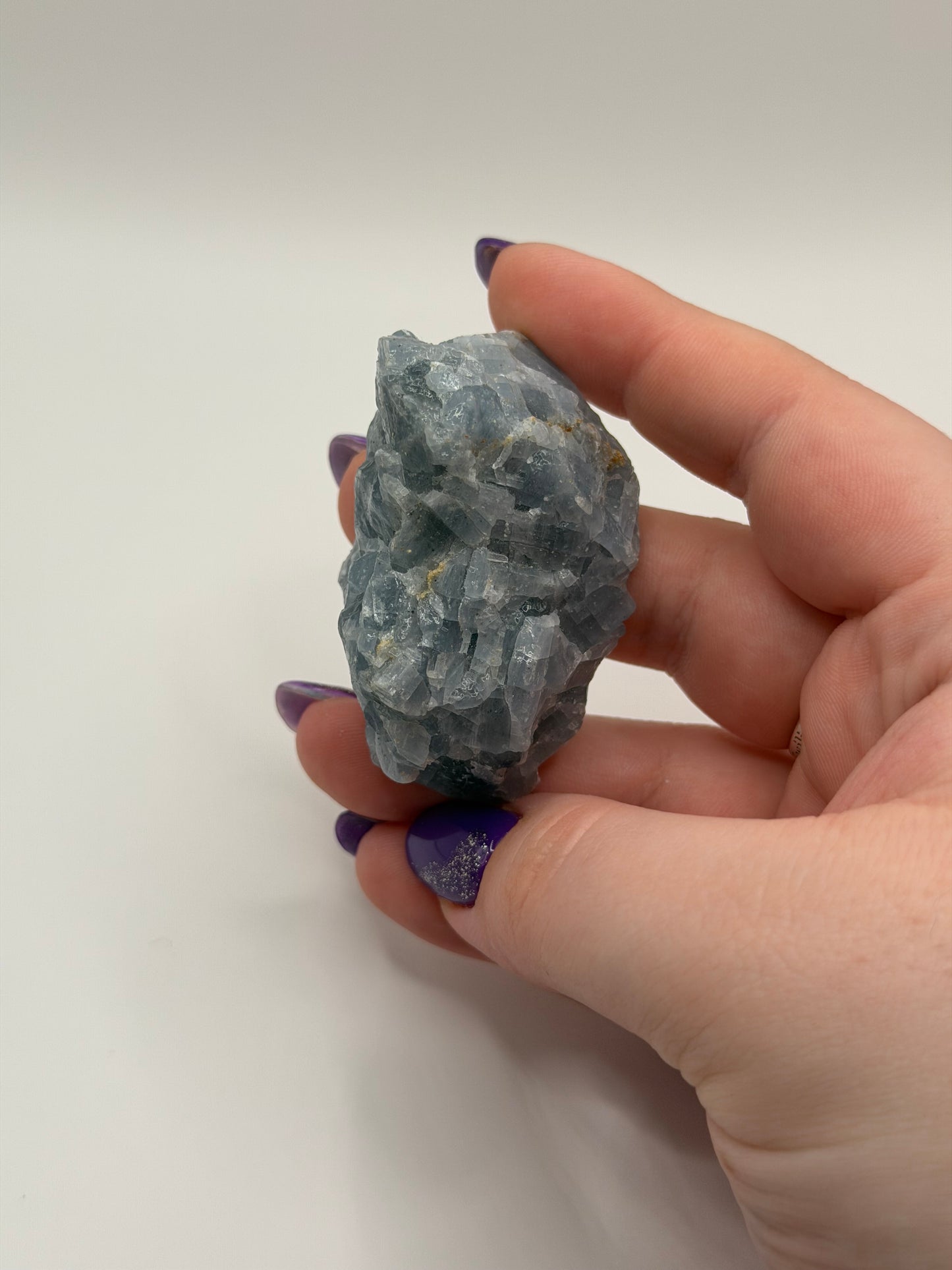 Blue calcite raw