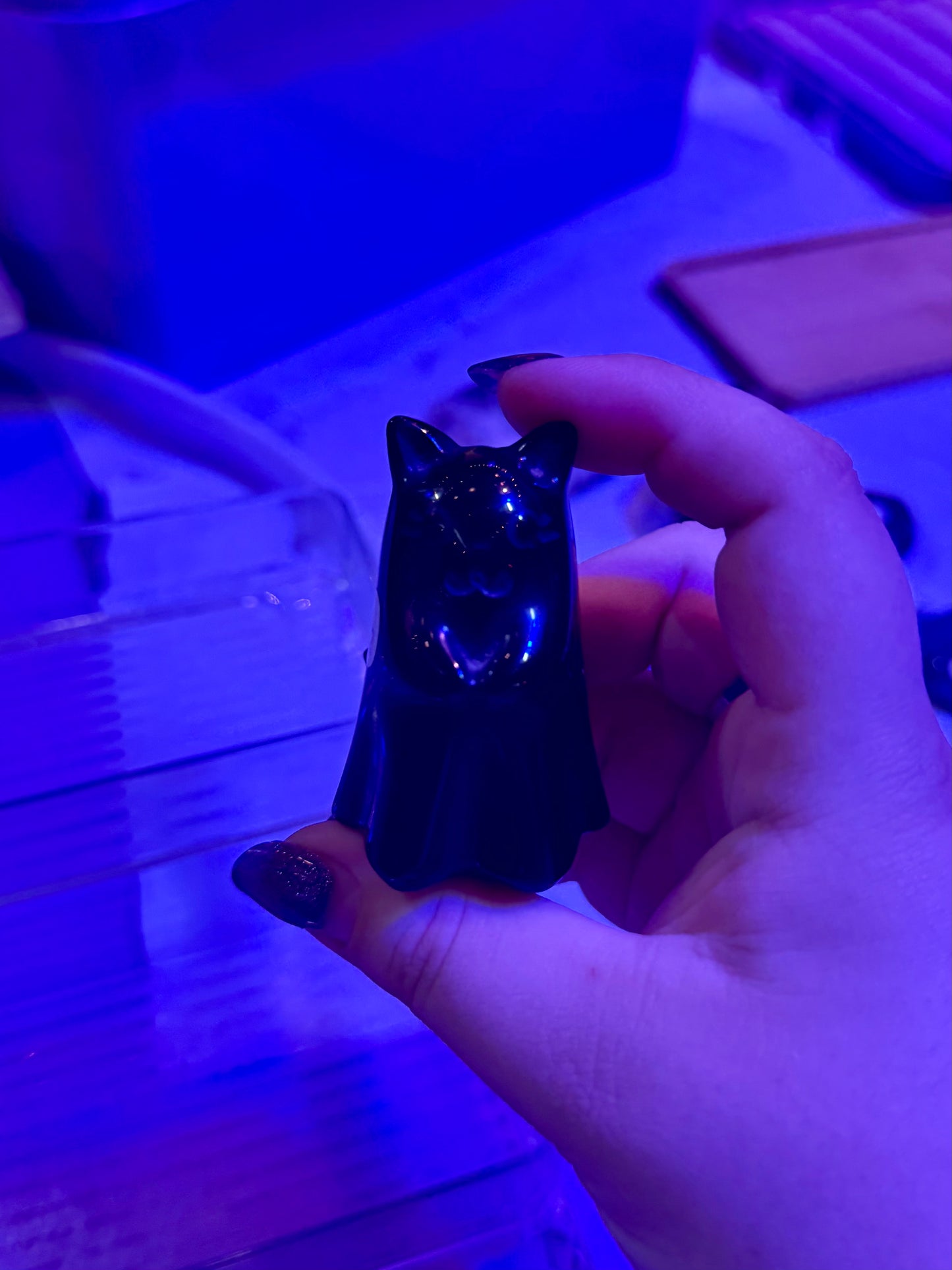 Obsidian Cat Ghost