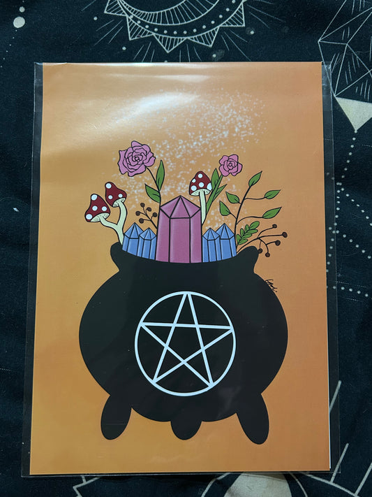 Crystal Cauldron A5 print