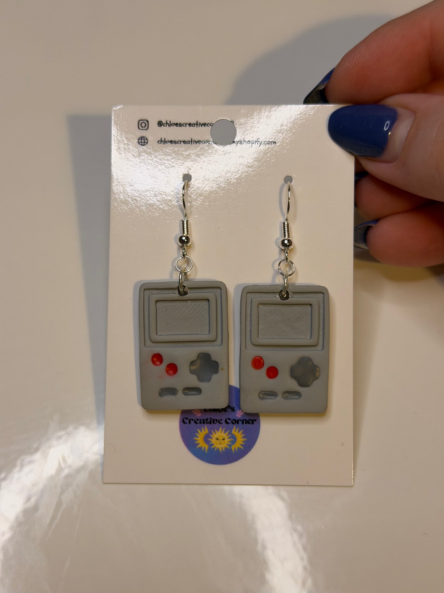 Gameboy earrings